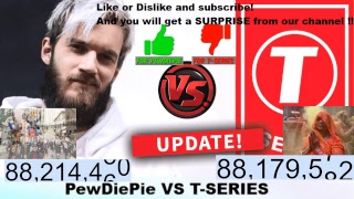 PewDiePie vs T-Series LIVE : WHO WILL WIN? Live Sub Count!