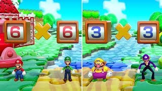 Super Mario Party All Brainy MiniGames - Mario Vs Luigi Vs Wario Vs Waluigi (Master Cpu)