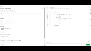 Bloomberg Interview Question - Valid Triangle Number- Leetcode 611- Python
