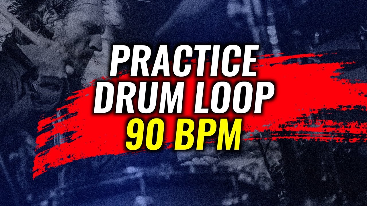 90 BPM DRUM LOOP For PRACTICE - YouTube