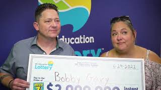 Lucky NC lottery winner explains his interesting win