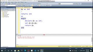 SQL : User Defined Function