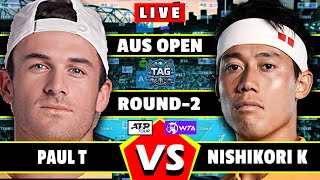 🔴LIVE: PAUL T vs NISHKORI K• Australian Open 2025 #round2 #PAUL #NISHKORI  #tennis #wta #atp