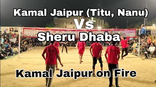 Kamal Jaipur (Titu) Vs Sheru Dhaba at Jaat Hostel Bikaner Shooting Volleyball Tournament