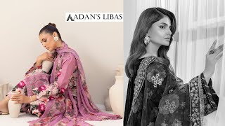 Adan's Libas Unstitched Collection 2024 | Embroidered Chiffon | Pakistani Clothing uk