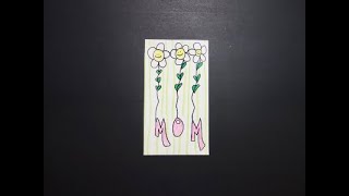 Let's Draw a Mom Word Card!
