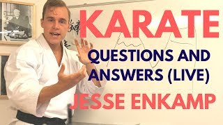 LIVE Q&A | Karate Flexibility, Learning Kata, Karate Nerd Mindset — Jesse Enkamp