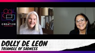 Dolly De Leon with Lois Smith on Triangle of Sadness