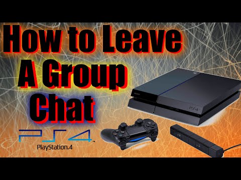 How to Leave Group Chat Playstation 4 (PS4) How to Leave Group Chat Playstation 4 (PS4)