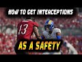 Madden NFL 23 - How To Get Interceptions As A Safety In Career Mode