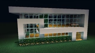 How to build modern House Tutorial easy in Minecraft