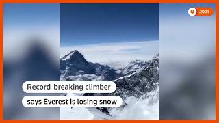 Everest is losing snow, veteran climber says