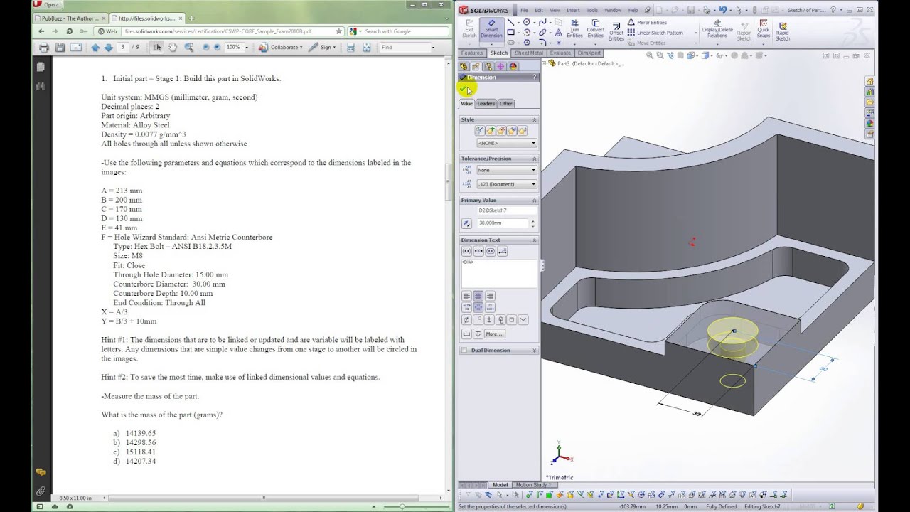 SolidWorks Preparing For The Professional Certification Exam - YouTube