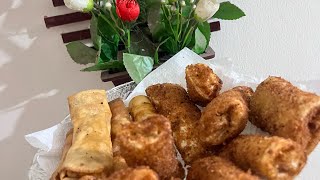 chicken vegetable roll and spring roll recipe￼