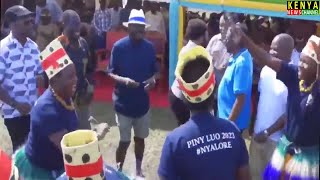 KUJIACHILIA - SEE HOW RAILA DANCED AT PINY LUO FESTIVAL IN HOMA BAY