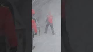 Le condizioni meteo a Campo Imperatore: vento fortissimo e bufera di neve