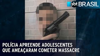 Polícia apreende adolescentes que ameaçaram cometer massacre em escola | SBT Brasil (20/03/23)