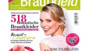 Hochzeit Heiraten Brautmoden Mein Brautkleid 1 2014 Magazin Schleppe Schleier