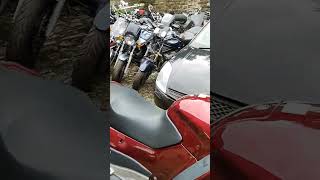 motorcycle scrap yard!