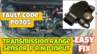 How to fix P0705 Transmission range sensor p r n d input.