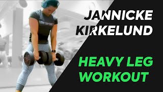 Jannicke Kirkelund - Heavy Leg Workout - [Pozedown]