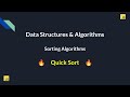 21. Master DSA in JavaScript: Quick Sort - The FASTEST Sorting Algorithm! 🚀