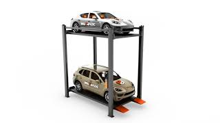 Mutrade new design 3 levels car stacker for storage