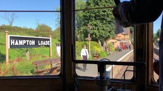 GWR 1450 and Autocoach arrive at Hampton Loade