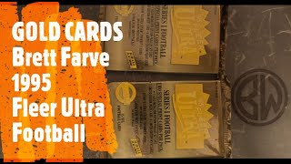 1995 Fleer Ultra Football Cards | Brett Farve and GOLD