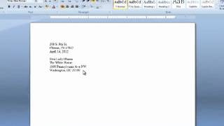 Writing a Letter in Block Format
