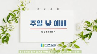 [부산 부광교회] | 실시간 주일 낮 예배 | 누가복음7:6-10 | 2025.1.12