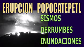 Sismos de Hoy ERUPCION VOLCAN POPOCATEPETL ÚltimaHora Se desgaja Cerro del Chiquihuite Hyper333