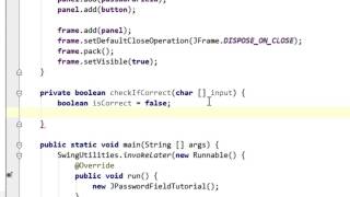 Java swing GUI tutorial #23: JPasswordField