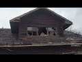 abandoned log home in total disrepair exp.91