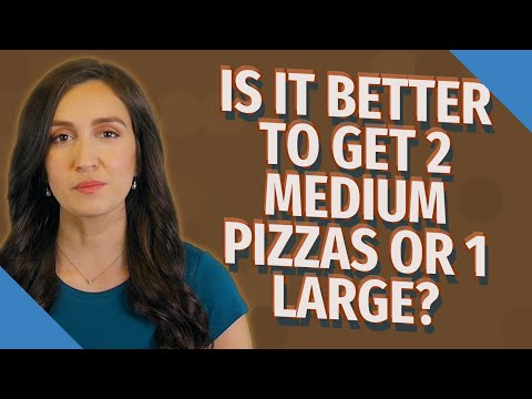 Is 2 regular pizzas bigger than a large?