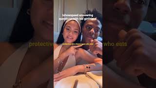ishowspeed answering trivial questions with his girlfriend 😀😁 pure energy, pure vibe
