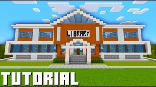 Minecraft Tutorial: How To Make A Library "2022 City Build"