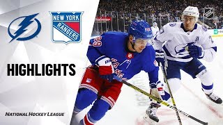 NHL Highlights | Lightning @ Rangers 10/29/19