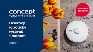 Laserový robotický vysávač s mopom Concept VR3510