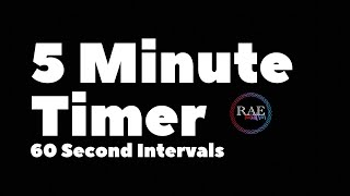 5 Minute 60 Second Interval Timer | RAE Fitness