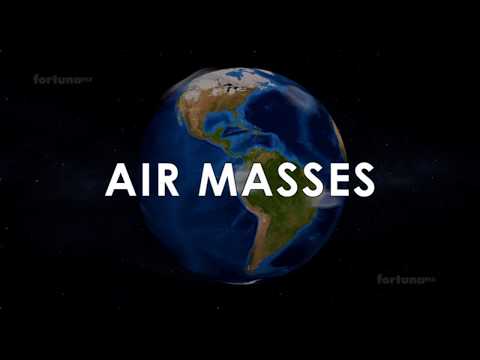 Which two properties characterize an air mass?