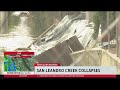 Neighbors concerned after cement wall of canal in San Leandro collapses