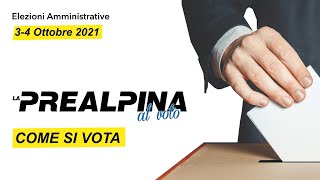 Elezioni amministrative 2021 | Come si vota