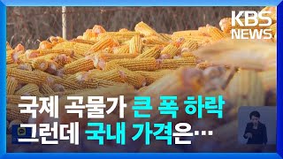 국제 곡물가 떨어졌지만…"3분기에도 수입 가격 상승" / KBS  2022.08.17.