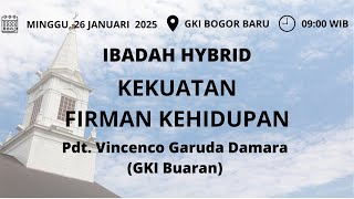 IBADAH ONSITE GKI BOGOR BARU , MINGGU,  26 JANUARI 2025