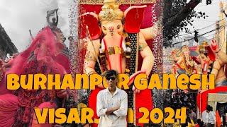 Burhanpur Ganesh Visarjan 2024 | ganpati visarjan | vlog #6th | the vaibhav mahajan