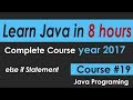 Java Programming Tutorial   19   else if Statement -- learn java Course in 8 hours