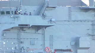 訓練支援艦「てんりゅう」因島出港　令和3年10月1日