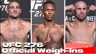 UFC 276 Official Weigh-Ins: Israel Adesanya vs Jared Cannonier