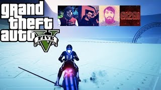 GTA 5 ქართულად ბიჭებთან ერთად გიჟური და თოვლიანი გზა